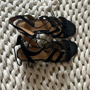Nine West Suede Cage Sandal, 8